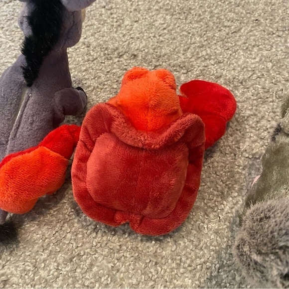 Vintage Plush Bundle Sebastian Little Mermaid Shrek Donkey Ice Age Scrat - Picture 8 of 8